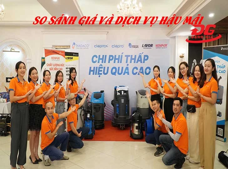 So sánh giá và dịch vụ hậu mãi
