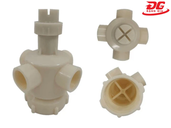 Đầu phun nhựa ABS DN 60 có kết cấu đơn giản