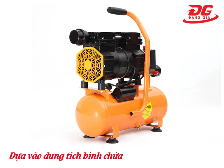 Máy nén khí gia đình dựa vào dung tích bình chứa