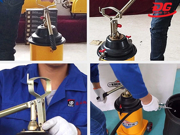 Máy bơm mỡ bò bằng tay Vận hành liên tục, không lo về nguồn điện