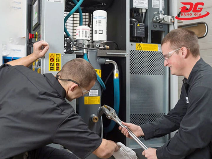 máy nén khí bị quá nhiệt chữa như thế nào