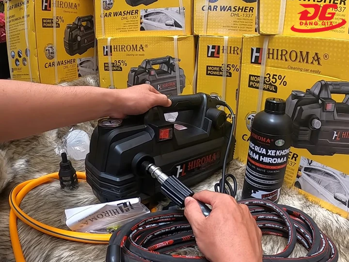 Điểm trừ cần cân nhắc khi mua máy phun rửa xe Hiroma