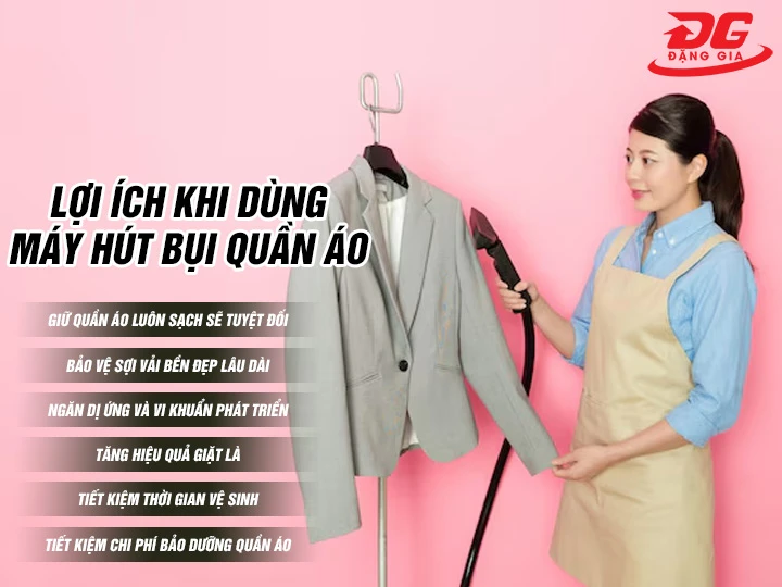 Lợi ích máy hút bụi quần áo
