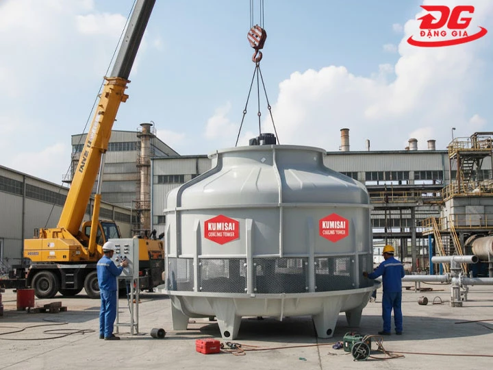cách lắp dặt Tháp giải nhiệt Kumisai KMS 70RT