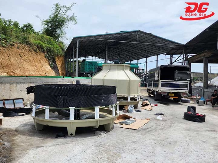 lắp đặt tháp giải nhiệt Kumisai