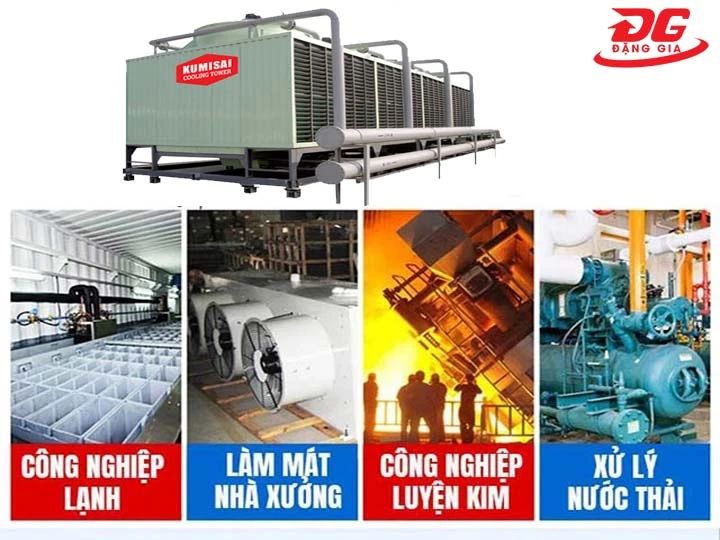 ứng dụng tháp giải nhiệt Kumisai