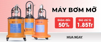 Banner siêu sale máy bơm mỡ