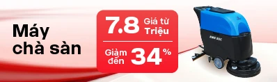 banner siêu sale máy chà sàn