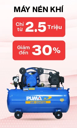 banner siêu sale máy nén khí