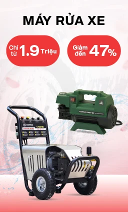 banner siêu sale máy rửa xe