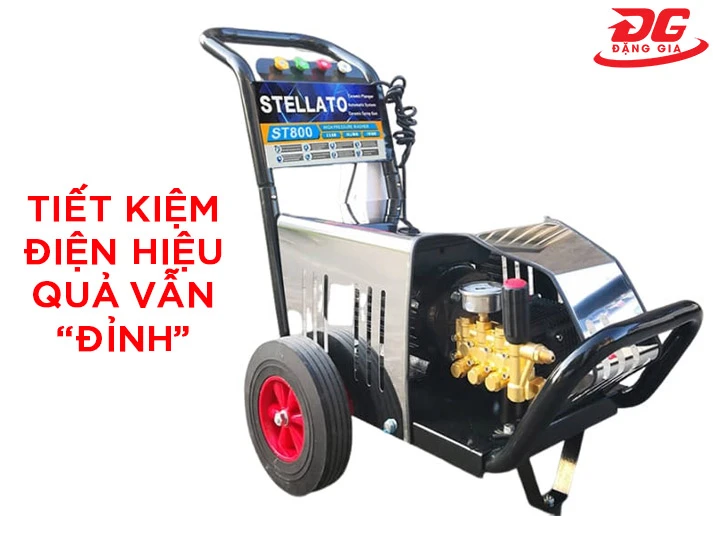  máy rửa xe Stellato Tiết kiệm điện, hiệu quả vẫn “đỉnh”