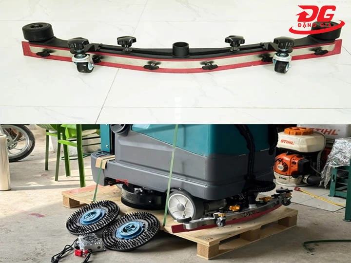 bán máy chà sàn ngồi lái tích hợp quét rác Kumisai KMS D9X