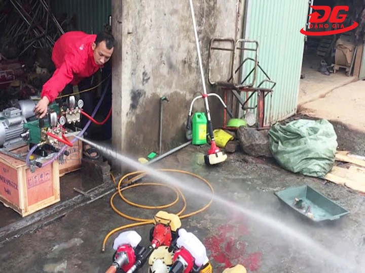 Máy rửa xe 5Hp vận hành tốt