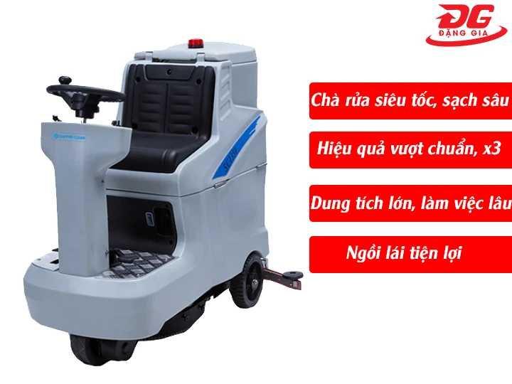 ưu điểm nổi bật của máy chà sàn ngồi lái Supper Clean SC 1350