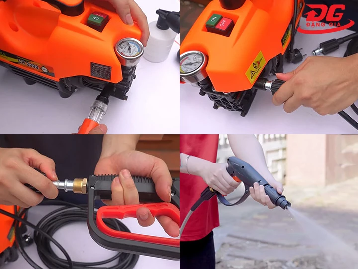 hướng dẫn lắp đặt và sử dụng máy rửa xe Crika