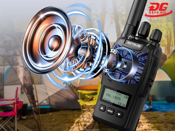 Bộ đàm tầm xa âm thanh nét căng