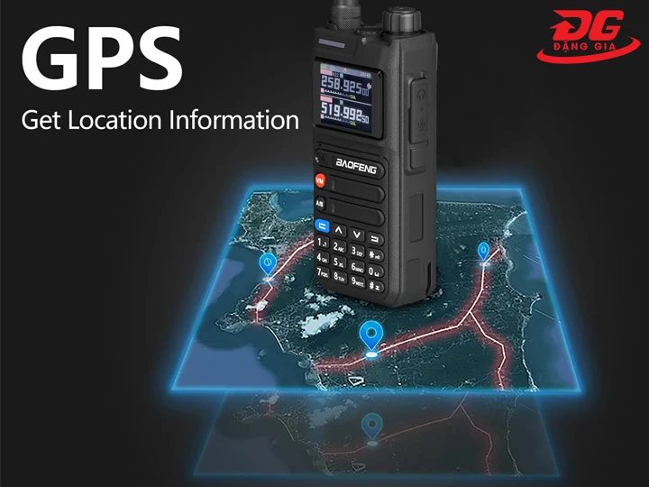Bộ đàm tầm xa định vị GPS hiện đại