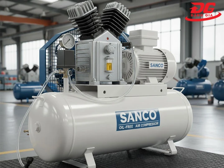 hình ảnh Máy nén khí Sanco không dầu