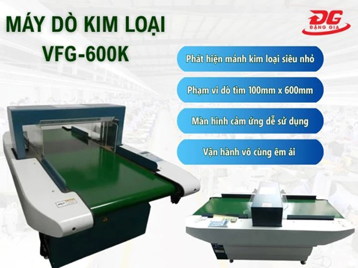 Máy dò kim loại trong may mặc VFG 600K dò tìm 100mm x 600mm