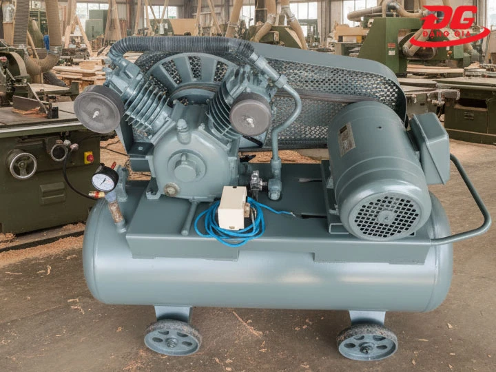 Máy nén khí Sanco có độ ồn lớn