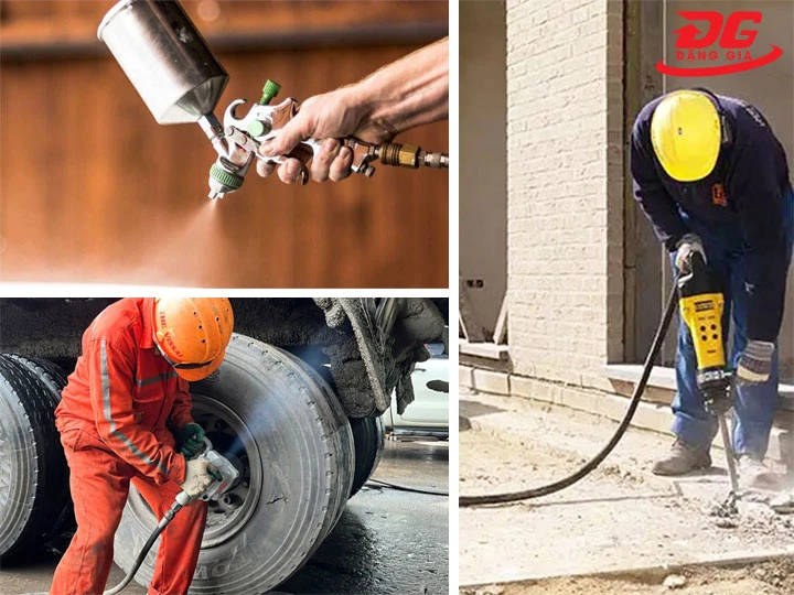 Ứng dụng máy nén khí chạy dầu Pegasus TM-W-1.0/8-330L