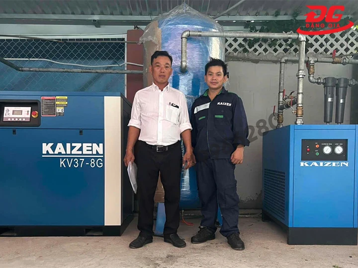Máy nén khí Kaizen trong nhà xưởng