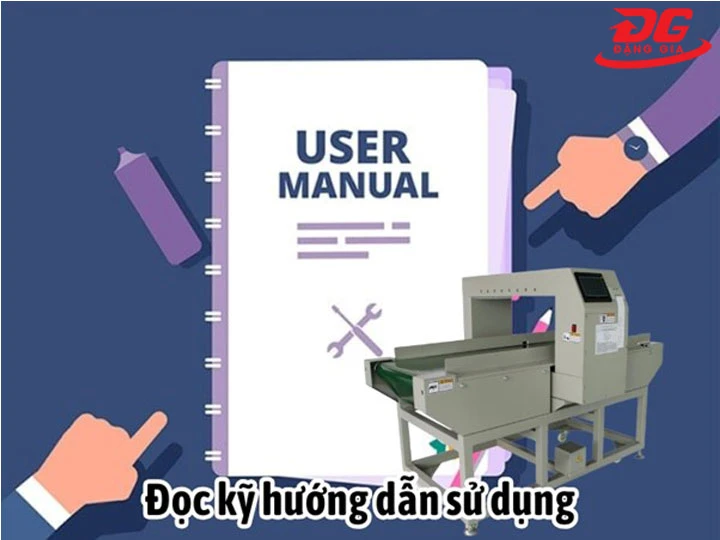 cách dùng máy dò kim loại trong may mặc VFG 800K