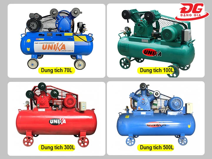máy nén khí Unika đa dạng dung tích