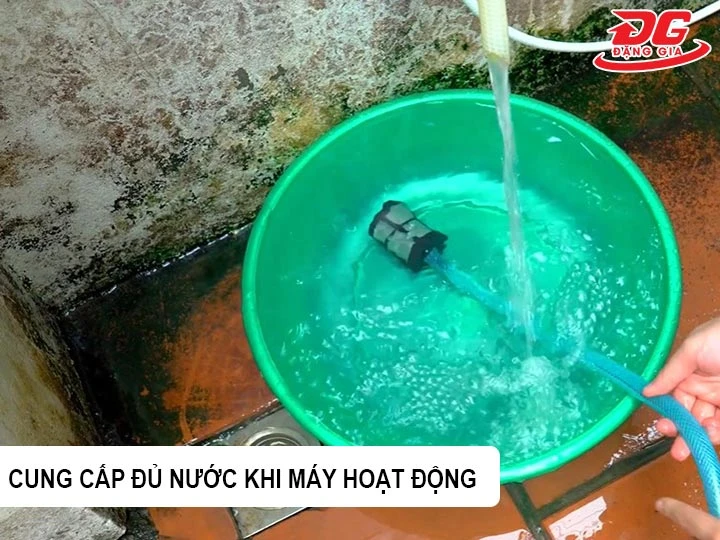 cung cấp đủ nước cho máy rửa xe