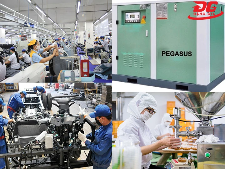 ứng dụng máy nén khí trục vít Pegasus TMPM40A