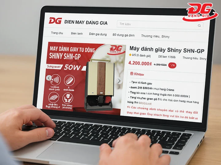 mua máy đánh giày tự động Shiny SHN-GP tại đặng gia