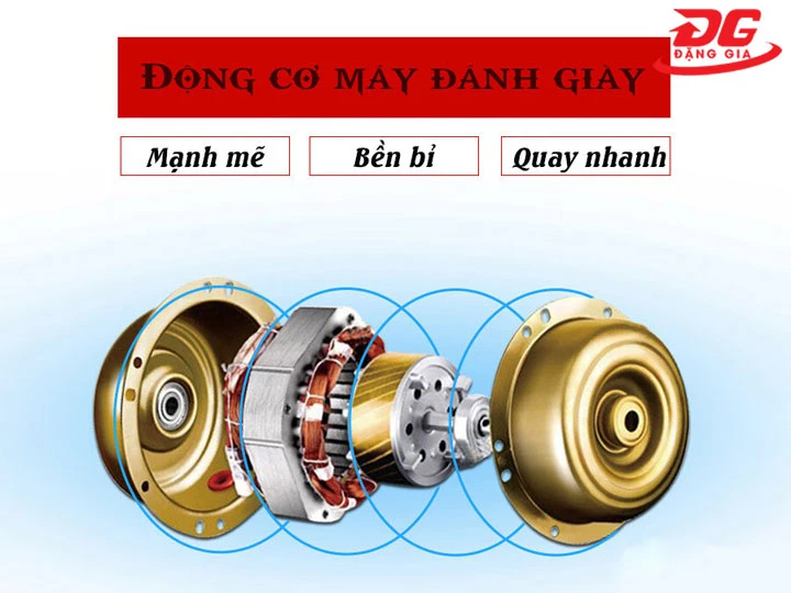 Cấu tạo motor máy đánh giày