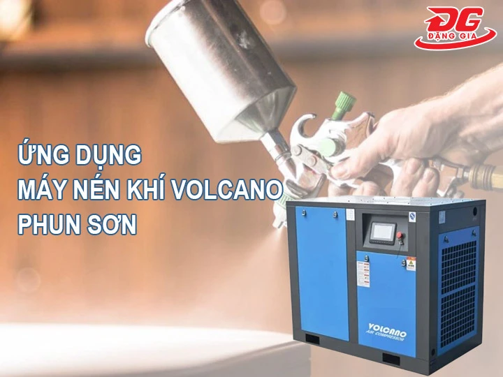 Ứng Dụng Của Máy Nén Khí Volcano phun sơn
