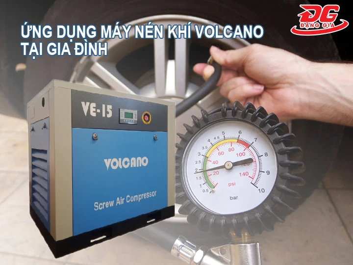 Ứng Dụng Của Máy Nén Khí Volcano tại gia đình