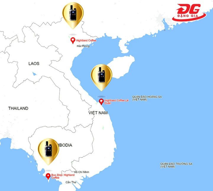 bộ đàm 5000km kết nối đa vùng miền