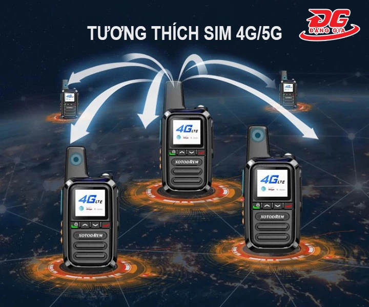 bộ đàm 5000km kết nối sim 4g