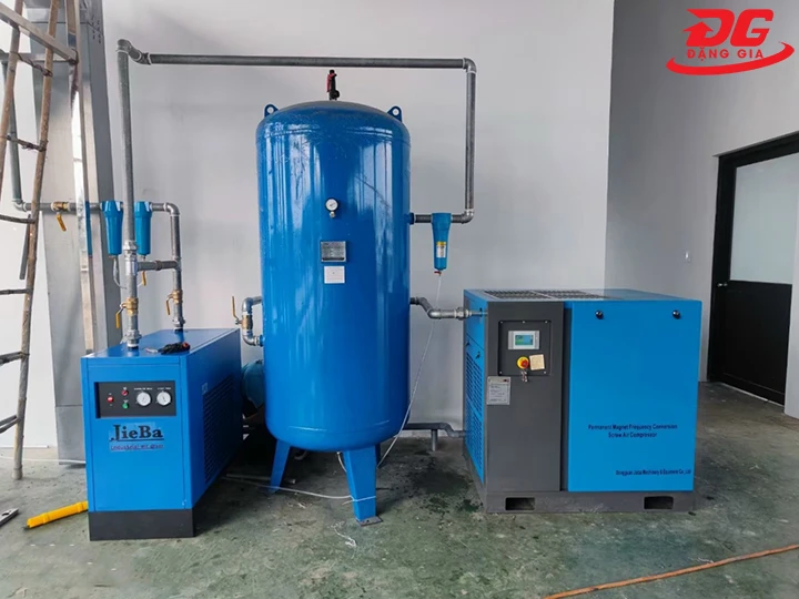 săn máy nén khí trục vít 55kW tại Đặng Gia