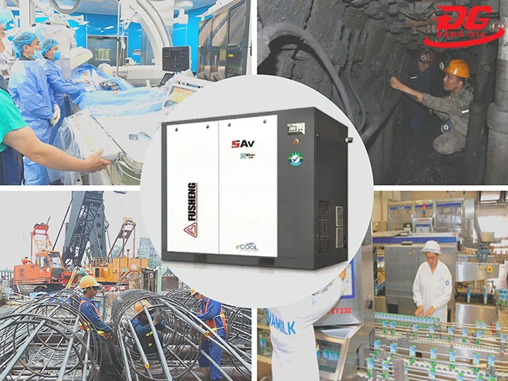 ứng dụng máy nén khí 55kW 