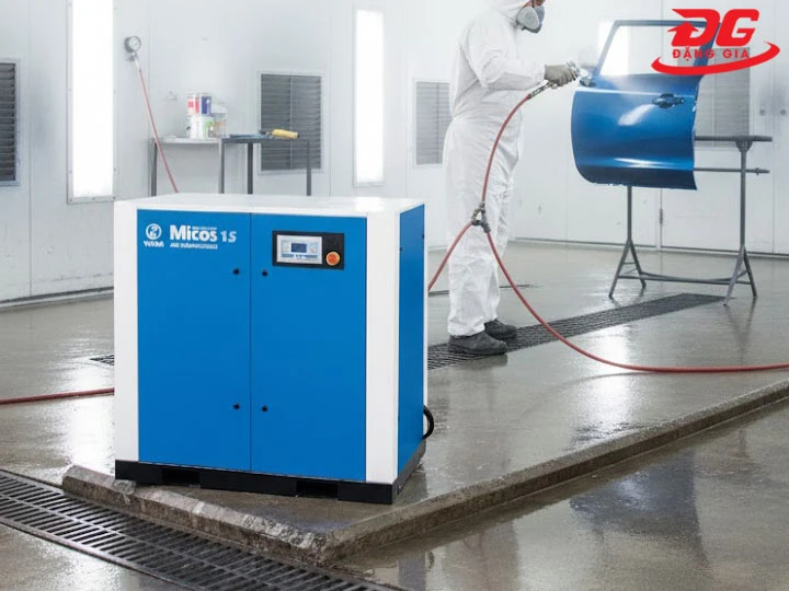 ứng dụng máy Nén Khí Yujin cho phun sơn