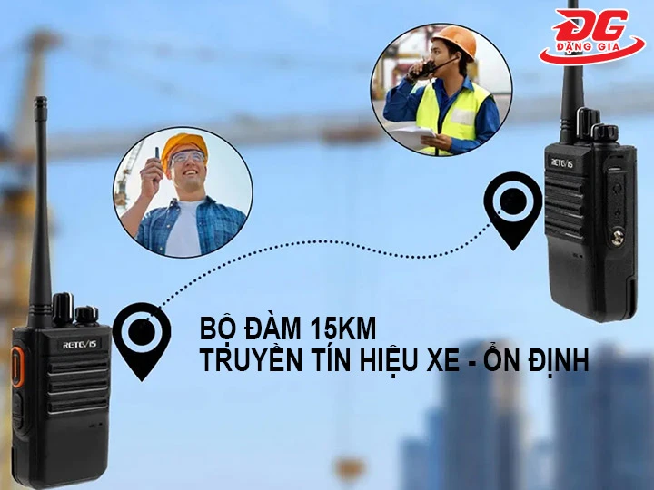 bộ đàm 15km truyền tín hiệu xa, ổn định