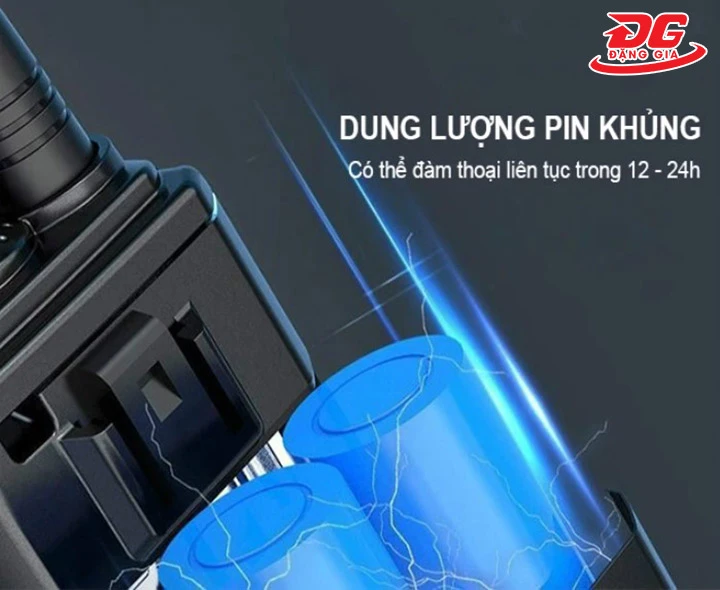 dung lượng pin bộ đàm 15km siêu lớn