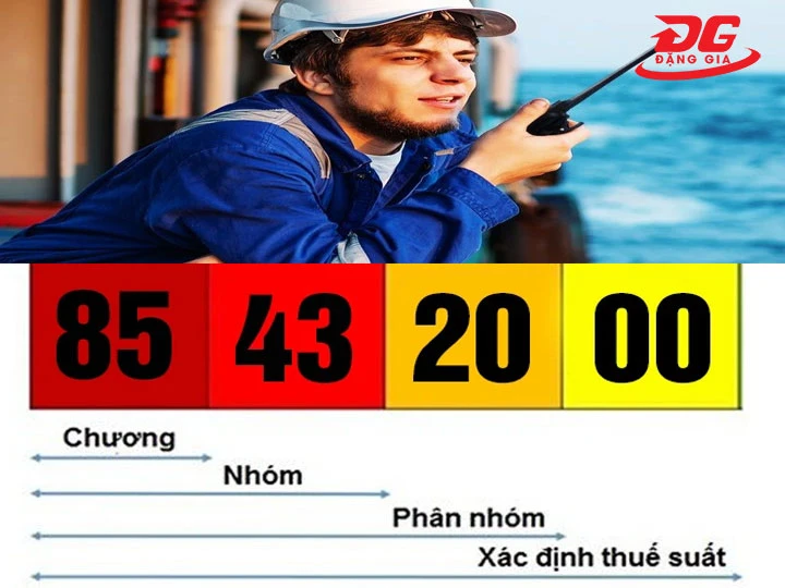 HS Code dành cho bộ đàm hàng hải