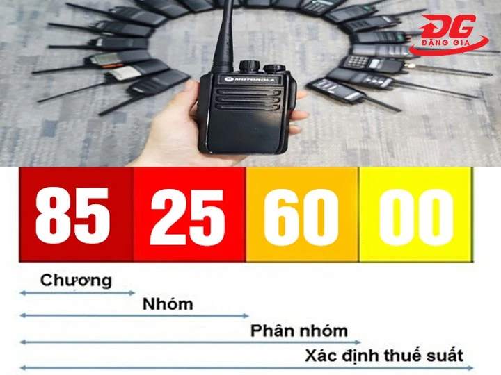 Mã HS Code dành cho bộ đàm cầm tay