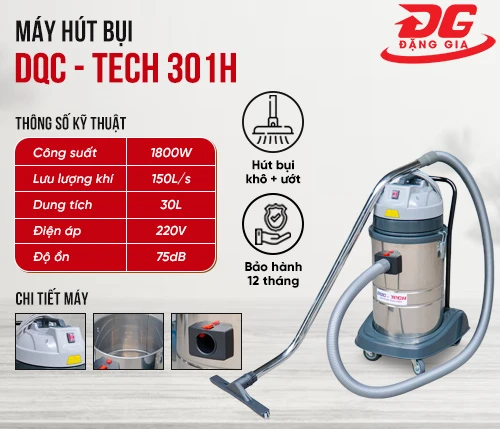 Máy hút bụi công nghiệp DQC - TECH 301H 2