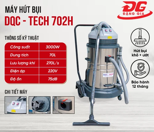 Máy hút bụi công nghiệp DQC - TECH 702H 2