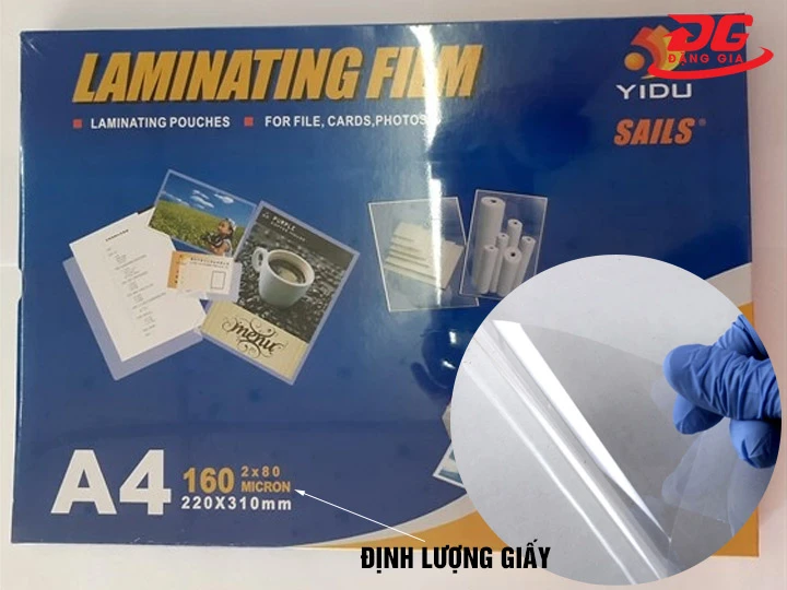 Định lượng giấy ép plastic A4