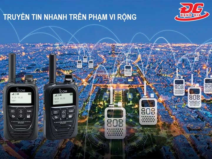 bộ đàm Icom truyền tín hiệu cực nhanh