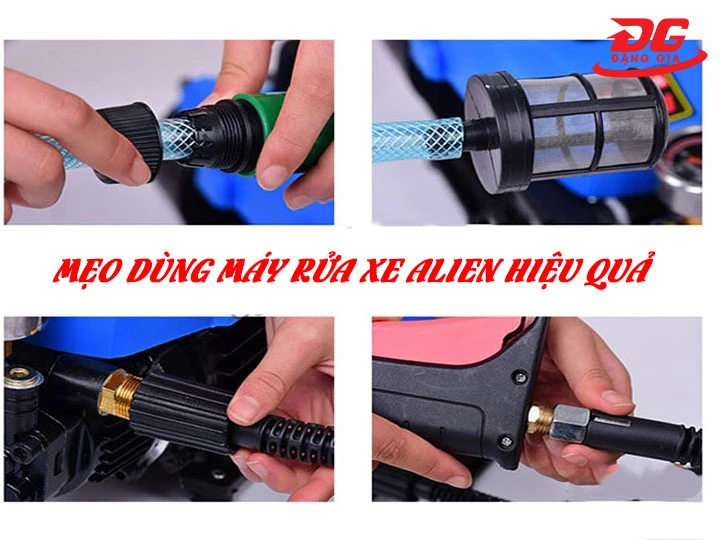 Mẹo dùng máy rửa xe Alien tiết kiệm nước, tăng hiệu quả