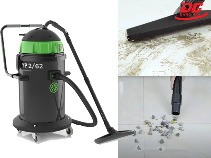 khả năng làm việc của máy hút bụi khô ướt IPC YP2/62 W&D