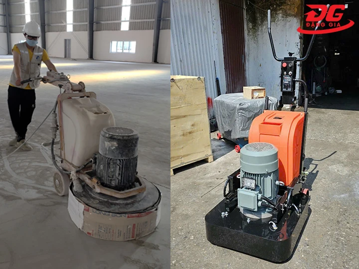 máy mài sàn bê tông DBK tương thích với nhiều loại sàn